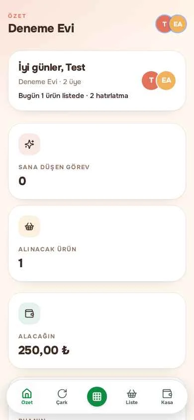 HOME+ ÖZETİ — Açtığın an görürsün: bugün sana ne düşüyor, hangi ödeme yaklaşıyor.