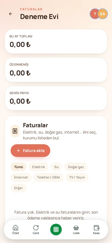 Faturalar