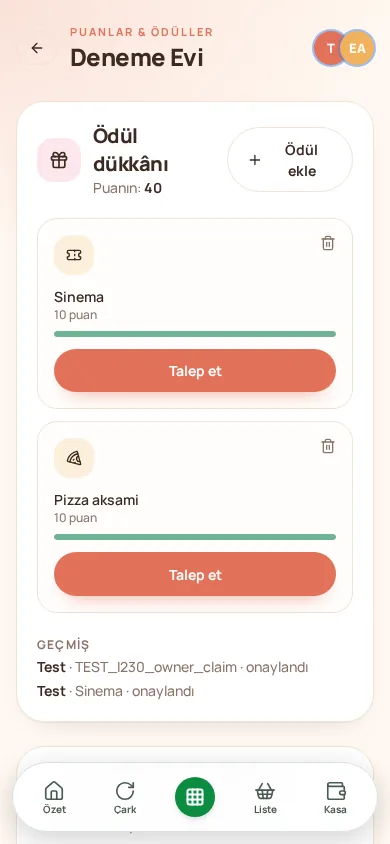 Puanlar & Ödüller
